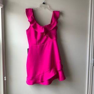 EXPRESS Ruffle Trim Dress - Perfect for Valentines Day! 💕